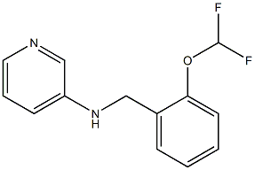 N-{[2-(difluoromethoxy)phenyl]methyl}pyridin-3-amine Struktur