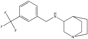 N-{[3-(trifluoromethyl)phenyl]methyl}-1-azabicyclo[2.2.2]octan-3-amine Struktur