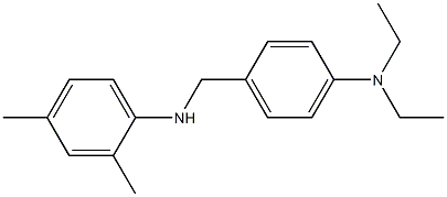 N-{[4-(diethylamino)phenyl]methyl}-2,4-dimethylaniline Struktur