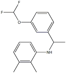 N-{1-[3-(difluoromethoxy)phenyl]ethyl}-2,3-dimethylaniline Struktur