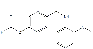 N-{1-[4-(difluoromethoxy)phenyl]ethyl}-2-methoxyaniline Struktur