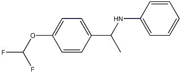 N-{1-[4-(difluoromethoxy)phenyl]ethyl}aniline Struktur