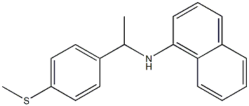 N-{1-[4-(methylsulfanyl)phenyl]ethyl}naphthalen-1-amine Struktur