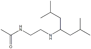 N-{2-[(2,6-dimethylheptan-4-yl)amino]ethyl}acetamide Struktur