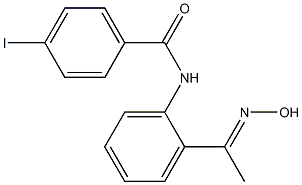 N-{2-[1-(hydroxyimino)ethyl]phenyl}-4-iodobenzamide Struktur