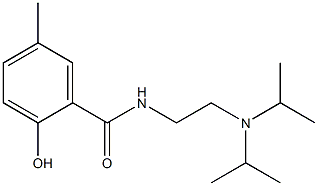 N-{2-[bis(propan-2-yl)amino]ethyl}-2-hydroxy-5-methylbenzamide Struktur