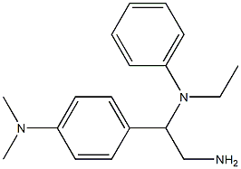 N-{2-amino-1-[4-(dimethylamino)phenyl]ethyl}-N-ethyl-N-phenylamine Struktur