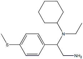 N-{2-amino-1-[4-(methylsulfanyl)phenyl]ethyl}-N-ethylcyclohexanamine Struktur