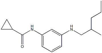 N-{3-[(2-methylpentyl)amino]phenyl}cyclopropanecarboxamide Struktur