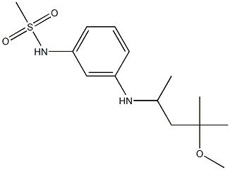 N-{3-[(4-methoxy-4-methylpentan-2-yl)amino]phenyl}methanesulfonamide Struktur