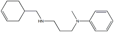 N-{3-[(cyclohex-3-en-1-ylmethyl)amino]propyl}-N-methylaniline Struktur