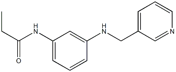 N-{3-[(pyridin-3-ylmethyl)amino]phenyl}propanamide Struktur