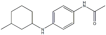 N-{4-[(3-methylcyclohexyl)amino]phenyl}acetamide Struktur