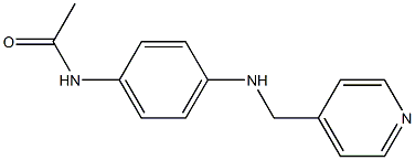 N-{4-[(pyridin-4-ylmethyl)amino]phenyl}acetamide Struktur