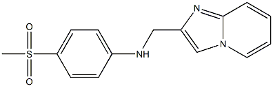 N-{imidazo[1,2-a]pyridin-2-ylmethyl}-4-methanesulfonylaniline Struktur