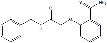 N-benzyl-2-(2-carbamothioylphenoxy)acetamide Struktur