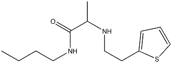 N-butyl-2-{[2-(thiophen-2-yl)ethyl]amino}propanamide Struktur