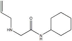 N-cyclohexyl-2-(prop-2-en-1-ylamino)acetamide Struktur