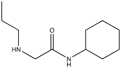 N-cyclohexyl-2-(propylamino)acetamide Struktur