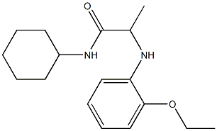 N-cyclohexyl-2-[(2-ethoxyphenyl)amino]propanamide Struktur