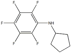 N-cyclopentyl-2,3,4,5,6-pentafluoroaniline Struktur