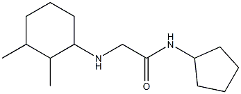 N-cyclopentyl-2-[(2,3-dimethylcyclohexyl)amino]acetamide Struktur