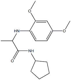 N-cyclopentyl-2-[(2,4-dimethoxyphenyl)amino]propanamide Struktur