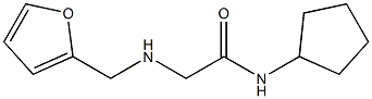 N-cyclopentyl-2-[(furan-2-ylmethyl)amino]acetamide Struktur