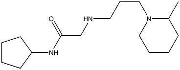 N-cyclopentyl-2-{[3-(2-methylpiperidin-1-yl)propyl]amino}acetamide Struktur