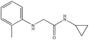 N-cyclopropyl-2-[(2-methylphenyl)amino]acetamide Struktur