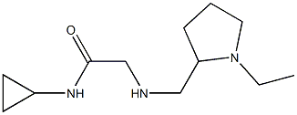 N-cyclopropyl-2-{[(1-ethylpyrrolidin-2-yl)methyl]amino}acetamide Struktur