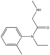 N-ethyl-2-(methylamino)-N-(2-methylphenyl)acetamide Struktur