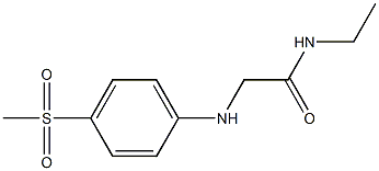 N-ethyl-2-[(4-methanesulfonylphenyl)amino]acetamide Struktur