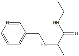 N-ethyl-2-[(pyridin-3-ylmethyl)amino]propanamide Struktur