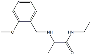 N-ethyl-2-{[(2-methoxyphenyl)methyl]amino}propanamide Struktur