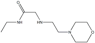 N-ethyl-2-{[2-(morpholin-4-yl)ethyl]amino}acetamide Struktur