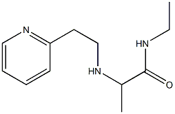 N-ethyl-2-{[2-(pyridin-2-yl)ethyl]amino}propanamide Struktur