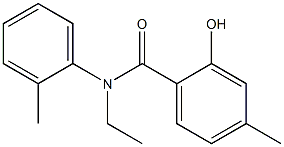 N-ethyl-2-hydroxy-4-methyl-N-(2-methylphenyl)benzamide Struktur