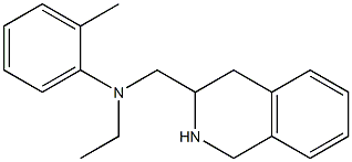 N-ethyl-2-methyl-N-(1,2,3,4-tetrahydroisoquinolin-3-ylmethyl)aniline Struktur