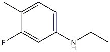 N-ethyl-3-fluoro-4-methylaniline Struktur