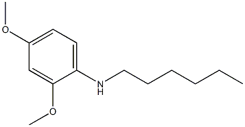 N-hexyl-2,4-dimethoxyaniline Struktur