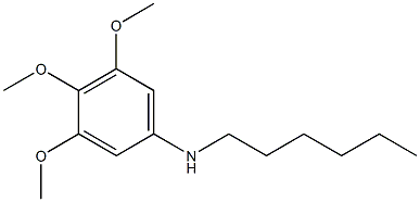 N-hexyl-3,4,5-trimethoxyaniline Struktur