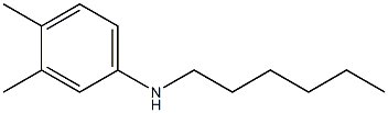 N-hexyl-3,4-dimethylaniline Struktur