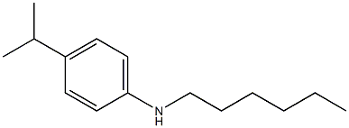 N-hexyl-4-(propan-2-yl)aniline Struktur