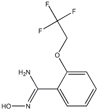 N'-hydroxy-2-(2,2,2-trifluoroethoxy)benzenecarboximidamide Struktur