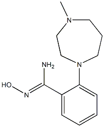 N'-hydroxy-2-(4-methyl-1,4-diazepan-1-yl)benzene-1-carboximidamide Struktur