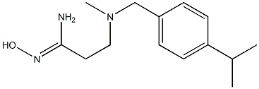 N'-hydroxy-3-[methyl({[4-(propan-2-yl)phenyl]methyl})amino]propanimidamide Struktur