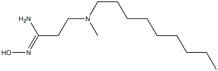 N'-hydroxy-3-[methyl(nonyl)amino]propanimidamide Struktur