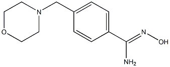 N'-hydroxy-4-(morpholin-4-ylmethyl)benzenecarboximidamide Struktur