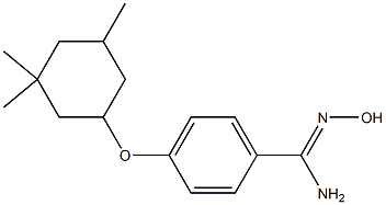 N'-hydroxy-4-[(3,3,5-trimethylcyclohexyl)oxy]benzene-1-carboximidamide Struktur